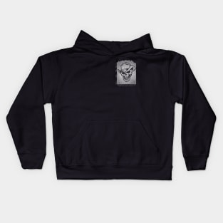 Cowboy Mountain Death Skull Pocket Design ††† 8 bit/Pixelart Kids Hoodie